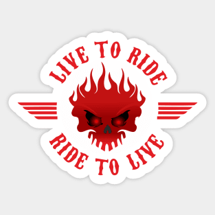 Ride to live Sticker